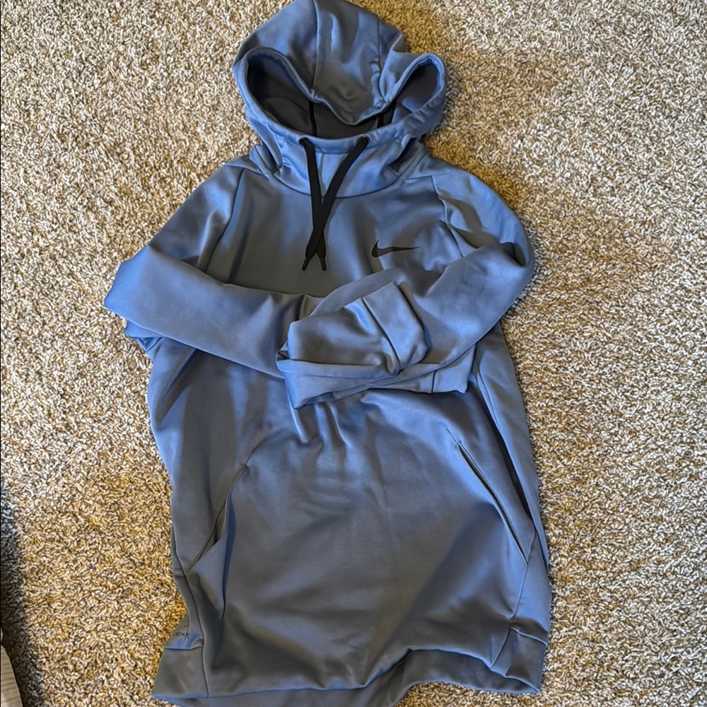 Nike Blue Hoodie Sweatshirt Relaxed Fit